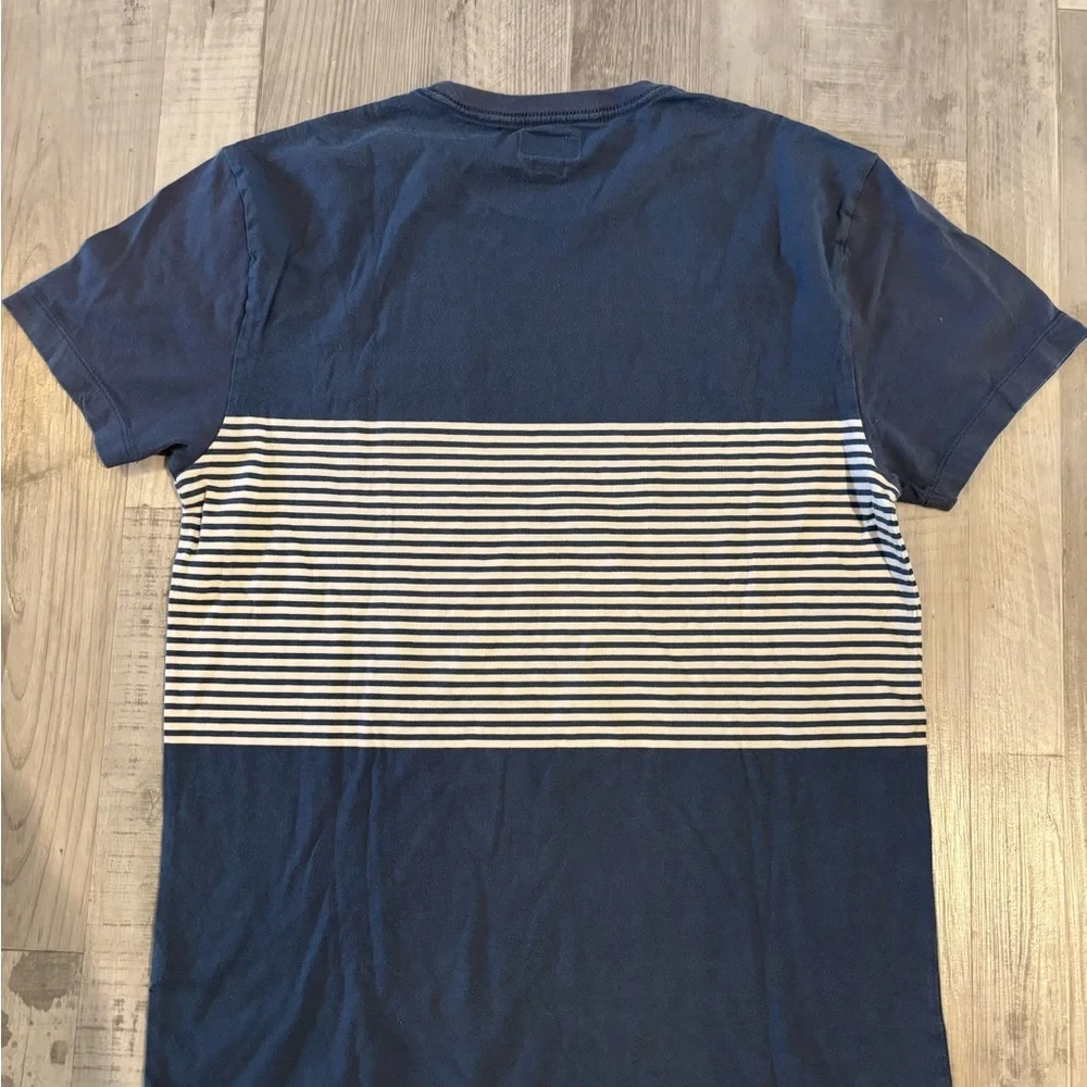 J. Crew‎ Blue and White Striped Tee